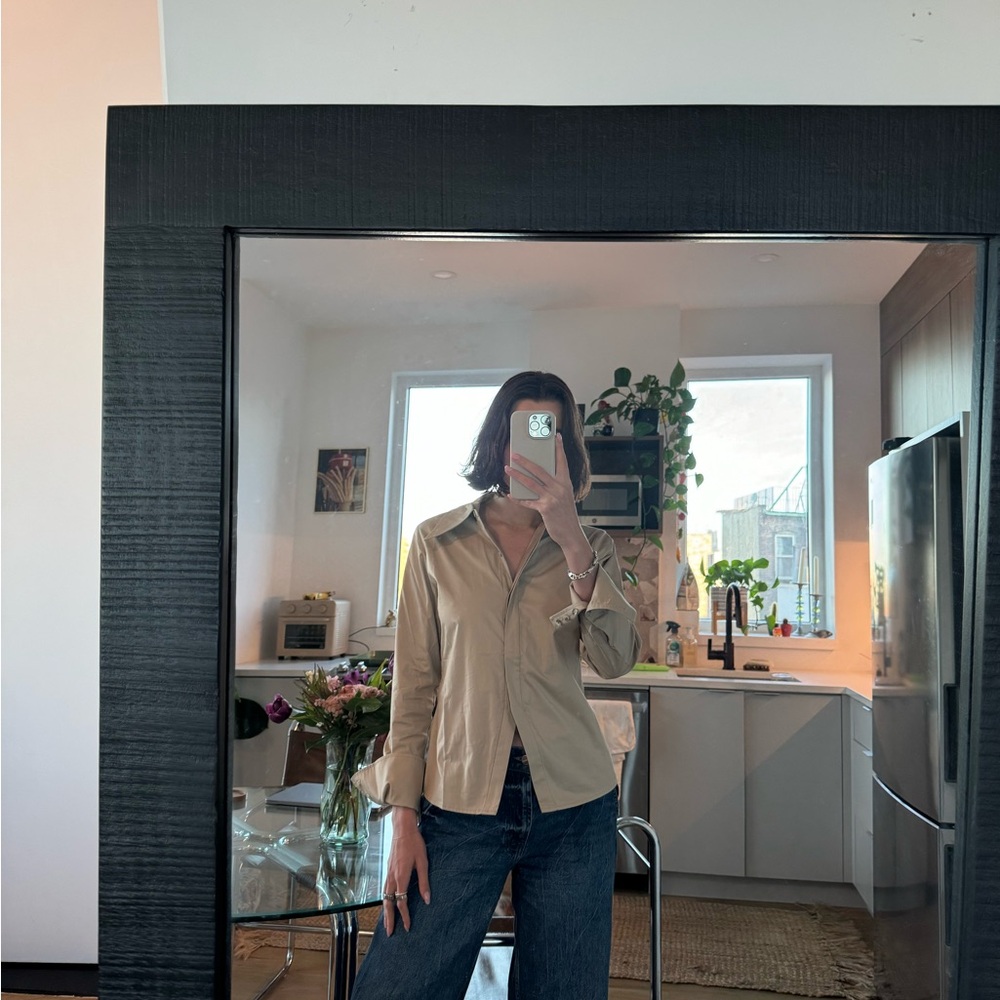 Anine Bing NWT tan button up